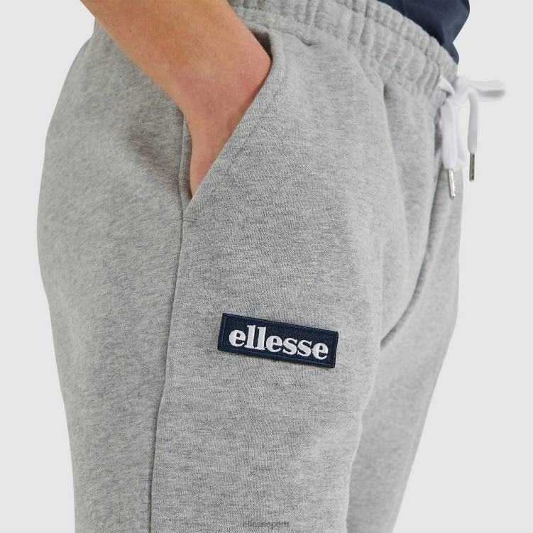 hombres pantalones cortos polares noli jaspeado ropa Ellesse gris PZZNT419 - Image 4