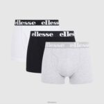 hombres paquete de 3 calzoncillos hali accesorios Ellesse negro/gris/blanco PZZNT493