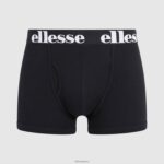 hombres paquete de 3 calzoncillos hali accesorios Ellesse negro/gris/blanco PZZNT493 - Image 3