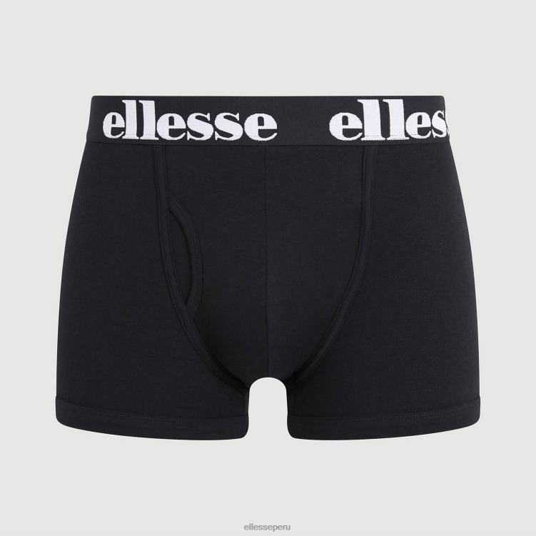 hombres paquete de 3 calzoncillos hali accesorios Ellesse negro/gris/blanco PZZNT493 - Image 3