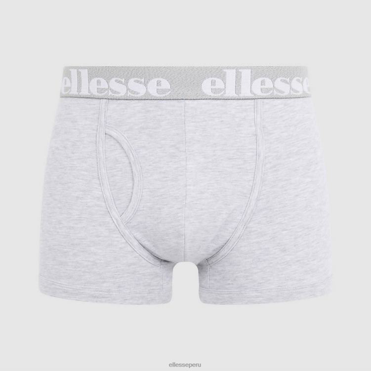 hombres paquete de 3 calzoncillos hali accesorios Ellesse negro/gris/blanco PZZNT493 - Image 4