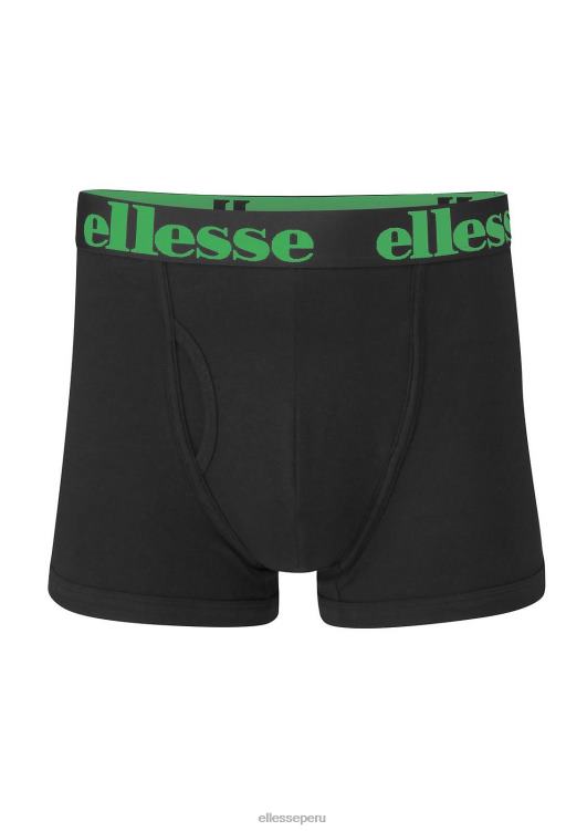 hombres paquete de 3 calzoncillos hali accesorios Ellesse negro PZZNT490 - Image 2