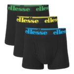 hombres paquete de 3 calzoncillos hali accesorios Ellesse negro PZZNT490