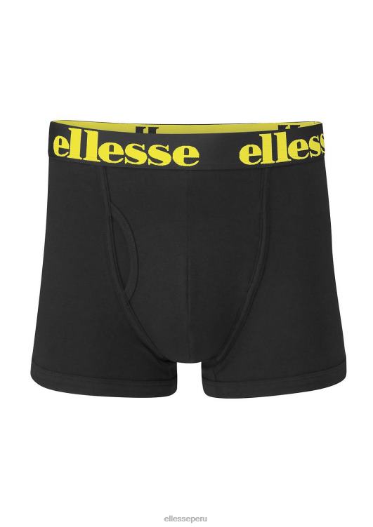 hombres paquete de 3 calzoncillos hali accesorios Ellesse negro PZZNT490 - Image 3