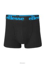 hombres paquete de 3 calzoncillos hali accesorios Ellesse negro PZZNT490 - Image 4
