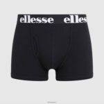 hombres paquete de 3 calzoncillos hali accesorios Ellesse negro PZZNT494 - Image 2