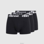 hombres paquete de 3 calzoncillos hali accesorios Ellesse negro PZZNT494