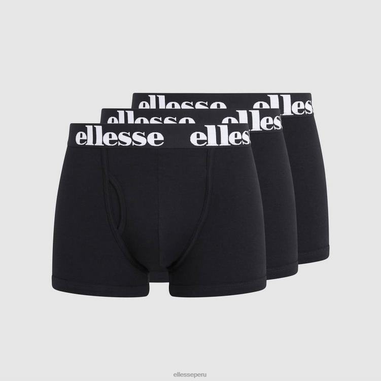 hombres paquete de 3 calzoncillos hali accesorios Ellesse negro PZZNT494 - Image 1