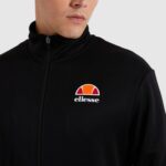 hombres parte superior de la pista de marzo ropa Ellesse negro PZZNT326 - Image 4