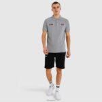 hombres polo de monte ropa Ellesse marga gris PZZNT383 - Image 2