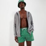 hombres shorts de baño tenios ropa Ellesse verde PZZNT431 - Image 2