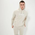 hombres sudadera con capucha carovilli ropa Ellesse beige PZZNT299 - Image 2