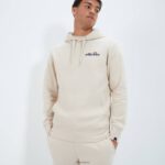 hombres sudadera con capucha olevano ropa Ellesse beige PZZNT304 - Image 3