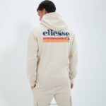 hombres sudadera con capucha olevano ropa Ellesse beige PZZNT304 - Image 5