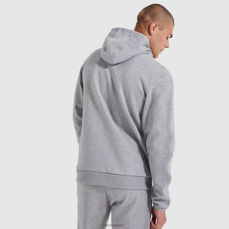 hombres sudadera con capucha ornari fz ropa Ellesse marga gris PZZNT317 - Image 3