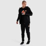 hombres sudadera con capucha ornari fz ropa Ellesse negro PZZNT316 - Image 2