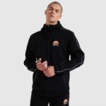 hombres sudadera con capucha ornari fz ropa Ellesse negro PZZNT316