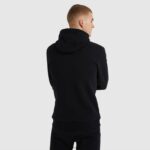hombres sudadera con capucha ornari fz ropa Ellesse negro PZZNT316 - Image 7
