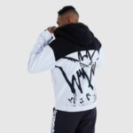 hombres sudadera con capucha paxell ropa Ellesse blanco PZZNT472 - Image 3
