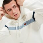 hombres sudadera con capucha pietro ropa Ellesse blanquecino PZZNT313 - Image 3