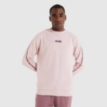 hombres sudadera con capucha ropa Ellesse Rosa claro PZZNT471