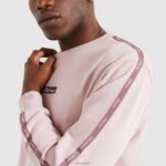 hombres sudadera con capucha ropa Ellesse Rosa claro PZZNT471 - Image 4