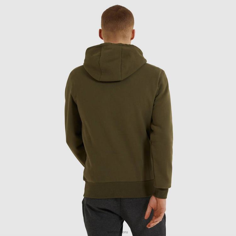 hombres sudadera con capucha sl gottero oh ropa Ellesse caqui PZZNT297 - Image 3