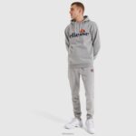 hombres sudadera con capucha sl gottero oh ropa Ellesse marga gris PZZNT295 - Image 2