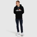 hombres sudadera con capucha sl gottero oh ropa Ellesse negro PZZNT296 - Image 2