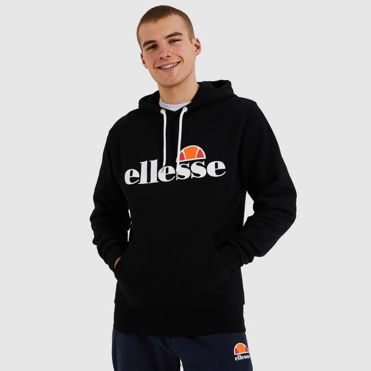 hombres sudadera con capucha sl gottero oh ropa Ellesse negro PZZNT296 - Image 1