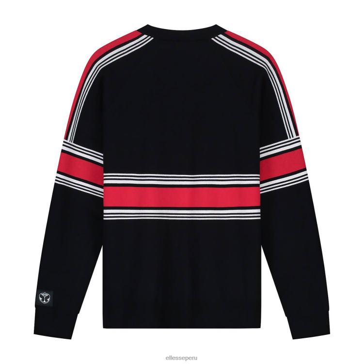 hombres sudadera de punto del mundo del mañana ropa Ellesse negro PZZNT301 - Image 3