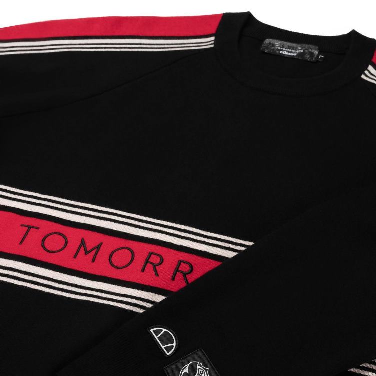 hombres sudadera de punto del mundo del mañana ropa Ellesse negro PZZNT301 - Image 5