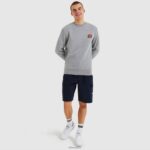hombres sudadera diveria ropa Ellesse marga gris PZZNT307 - Image 2