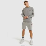 hombres sudadera fierro ropa Ellesse gris PZZNT312 - Image 2