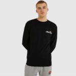 hombres sudadera fierro ropa Ellesse negro PZZNT306