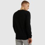 hombres sudadera fierro ropa Ellesse negro PZZNT306 - Image 3