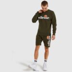 hombres sudadera sl succiso ropa Ellesse caqui PZZNT291 - Image 2