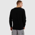 hombres sudadera sl succiso ropa Ellesse negro PZZNT292 - Image 2