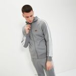 hombres top de chándal cellamare ropa Ellesse gris PZZNT322 - Image 2
