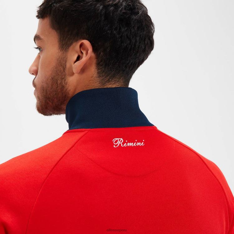 hombres top deportivo de rímini ropa Ellesse rojo/blanco/azul marino PZZNT323 - Image 5