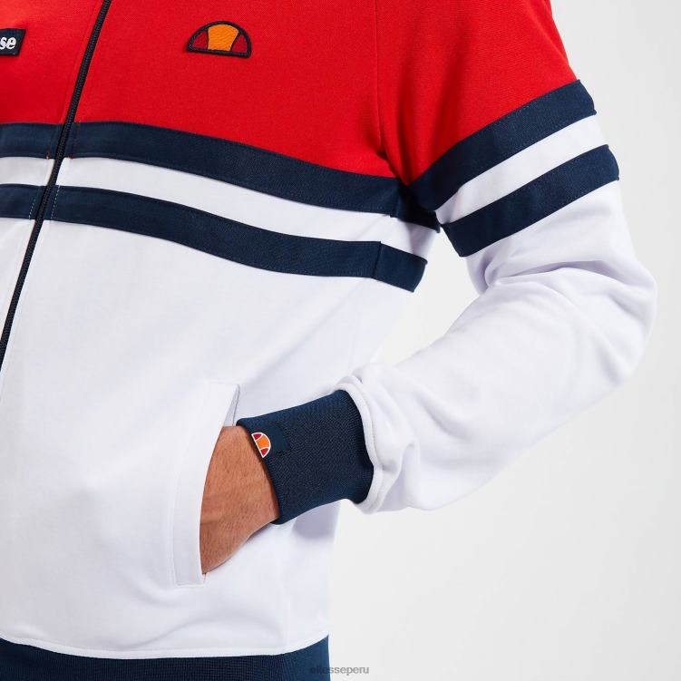 hombres top deportivo de rímini ropa Ellesse rojo/blanco/azul marino PZZNT323 - Image 6
