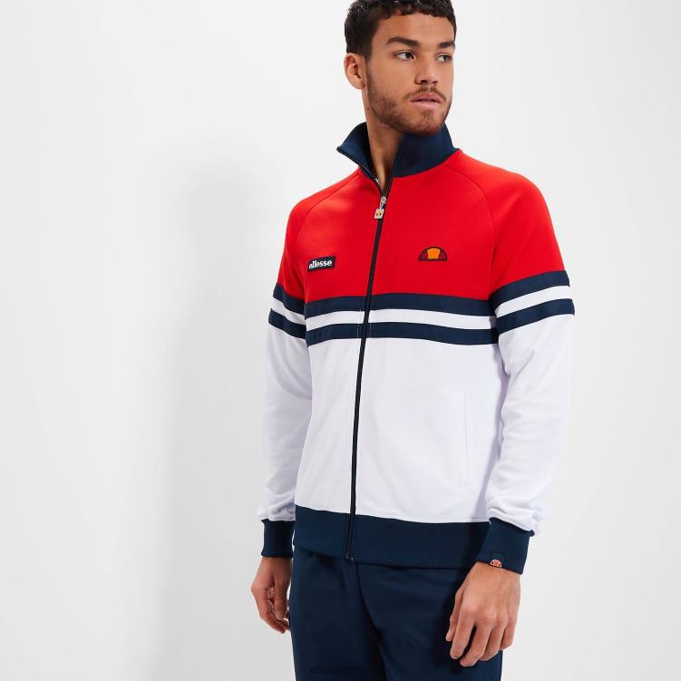 hombres top deportivo de rímini ropa Ellesse rojo/blanco/azul marino PZZNT323 - Image 1