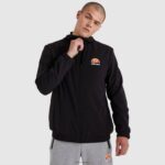 hombres top deportivo sella ropa Ellesse negro PZZNT324