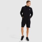 hombres top deportivo sella ropa Ellesse negro PZZNT324 - Image 6