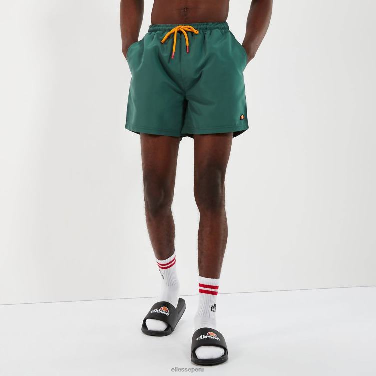 hombres traje de baño de caballeros ropa Ellesse verde oscuro PZZNT447 - Image 2