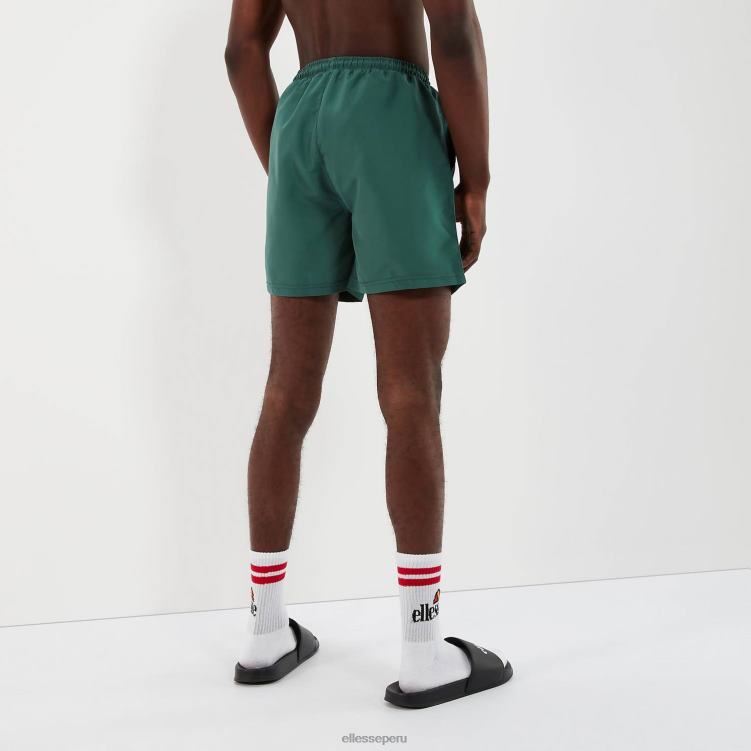 hombres traje de baño de caballeros ropa Ellesse verde oscuro PZZNT447 - Image 4