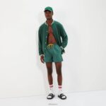 hombres traje de baño de caballeros ropa Ellesse verde oscuro PZZNT447 - Image 5
