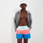 hombres vespore bañador short azul/rosa ropa Ellesse azul claro/rosa/azul PZZNT456 - Image 2