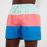 hombres vespore bañador short azul/rosa ropa Ellesse azul claro/rosa/azul PZZNT456 - Image 3