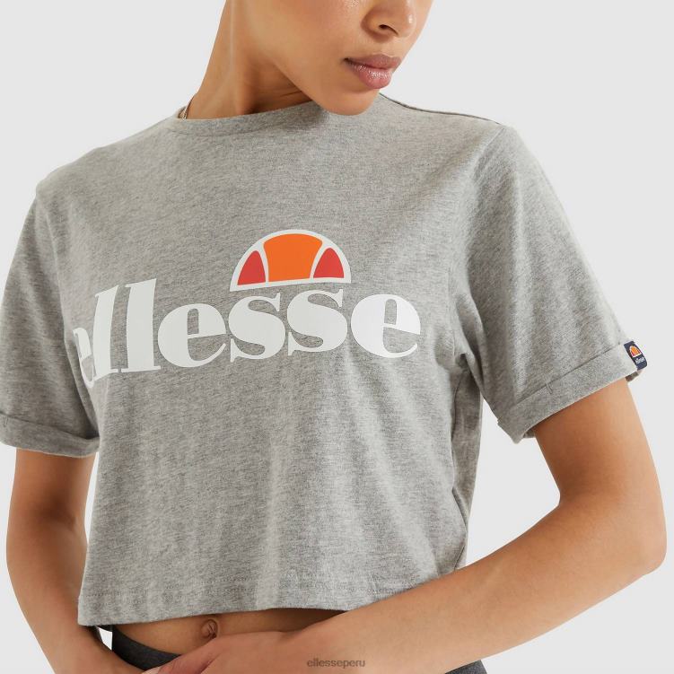 mujer camiseta corta alberta ropa Ellesse marga gris PZZNT69 - Image 4